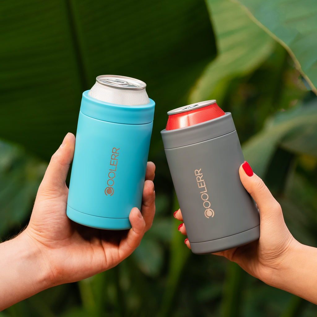 Basalt grey can coolers